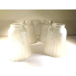 Ceiling Fan Replacement Shades Lot Of 4 Victorian Style 2 1/4" Fitter